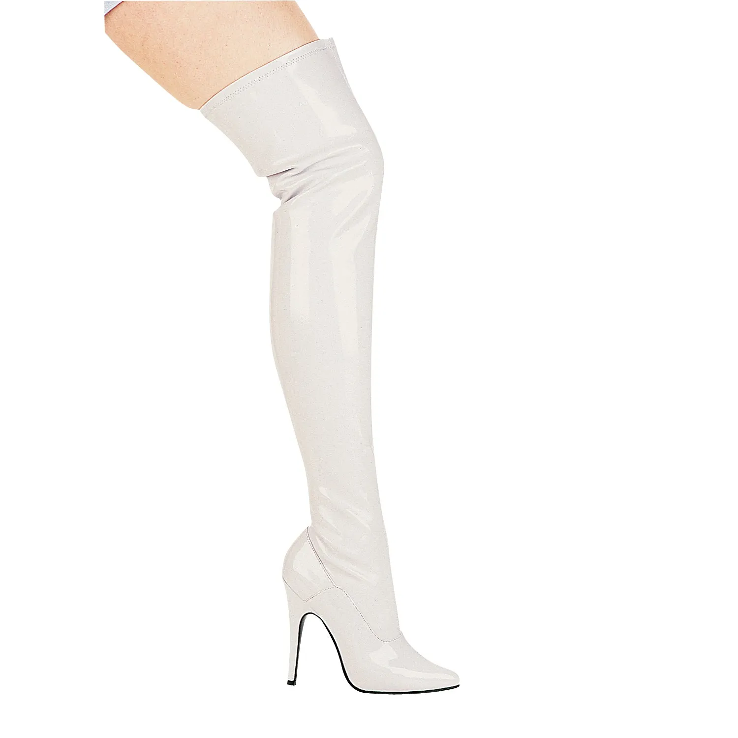 511-ALLY 5" Heel Thigh High Stretch Boot.
