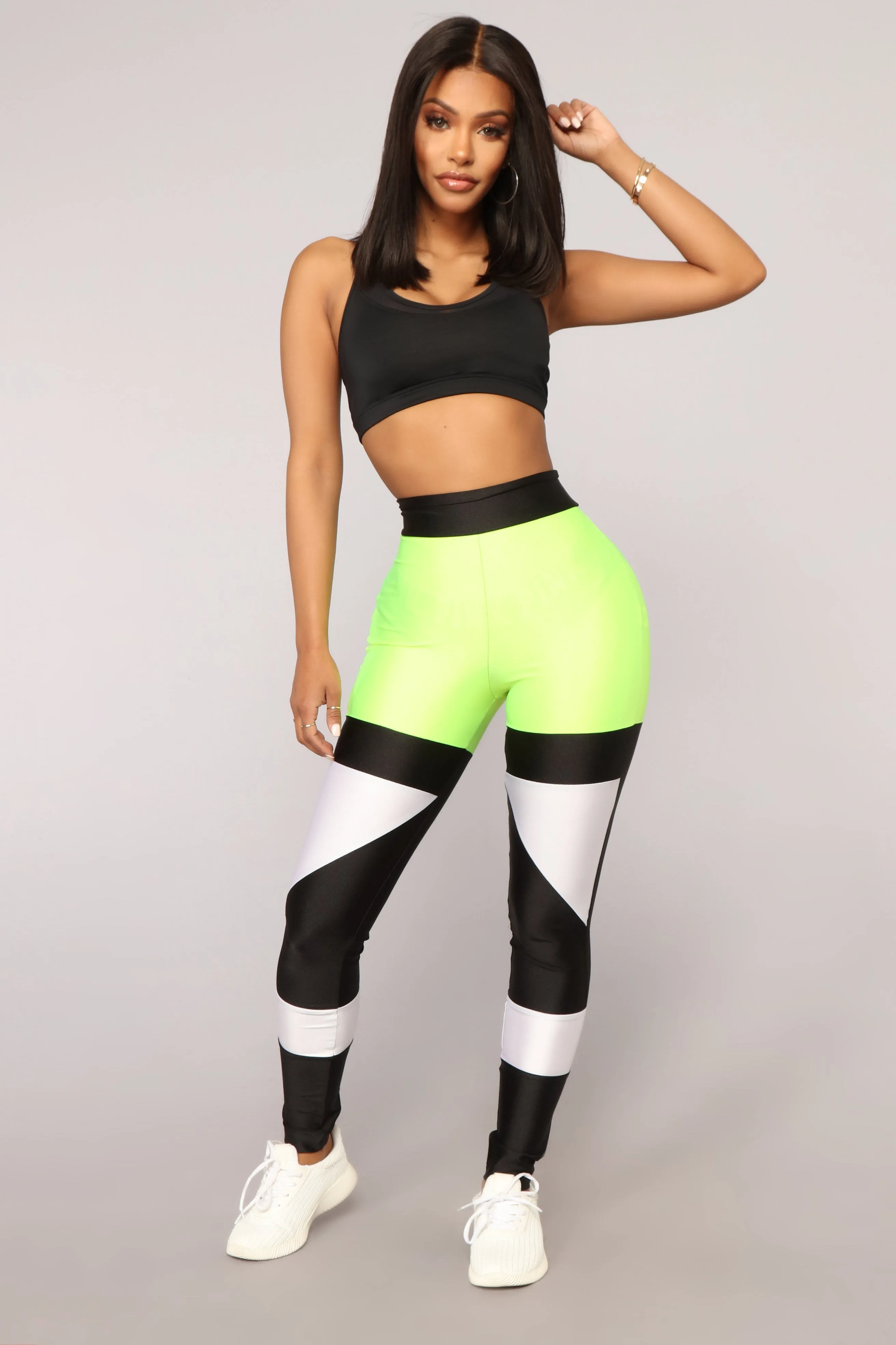 Anahi Leggings - Black/Yellow
