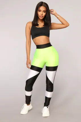 Anahi Leggings - Black/Yellow