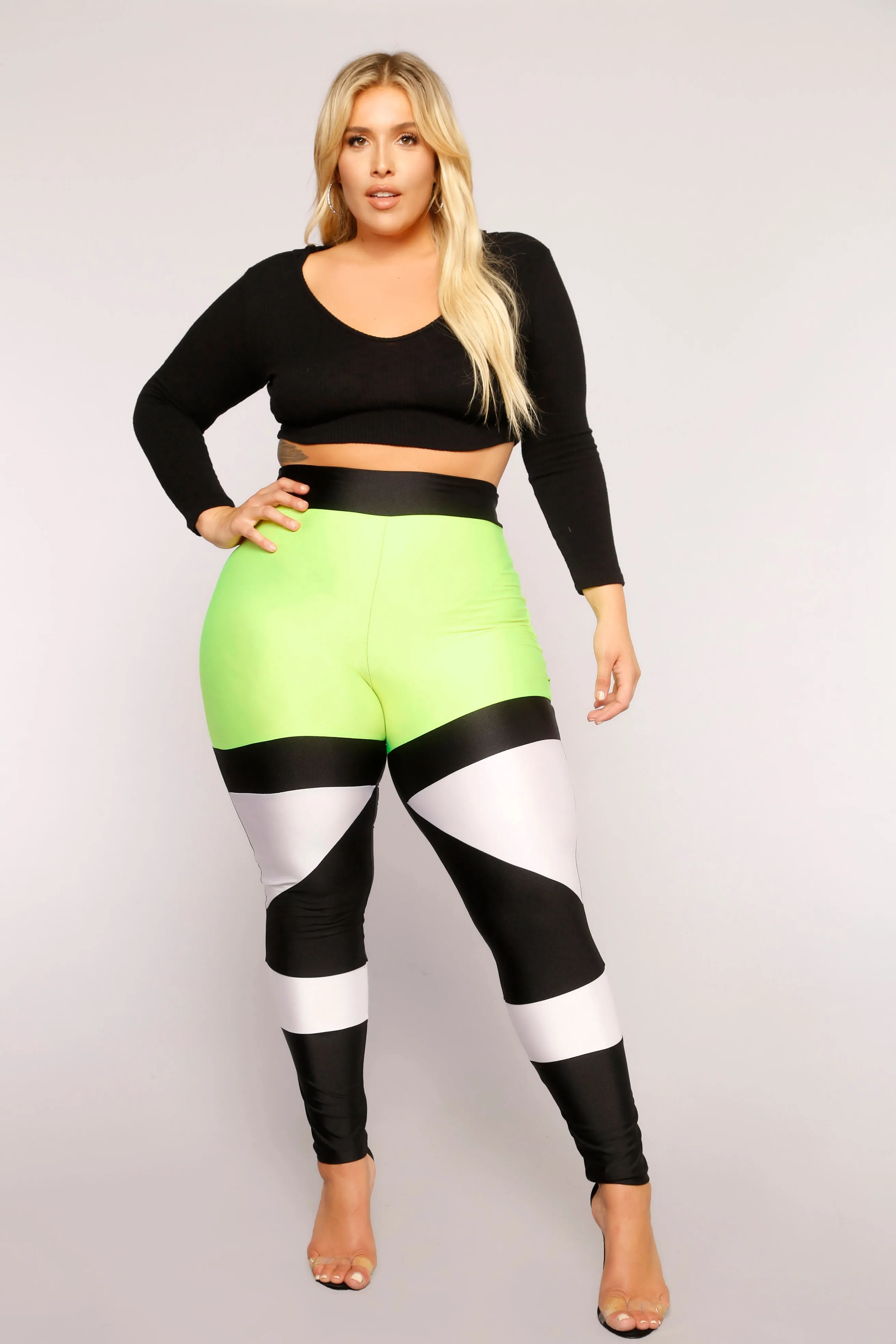 Anahi Leggings - Black/Yellow