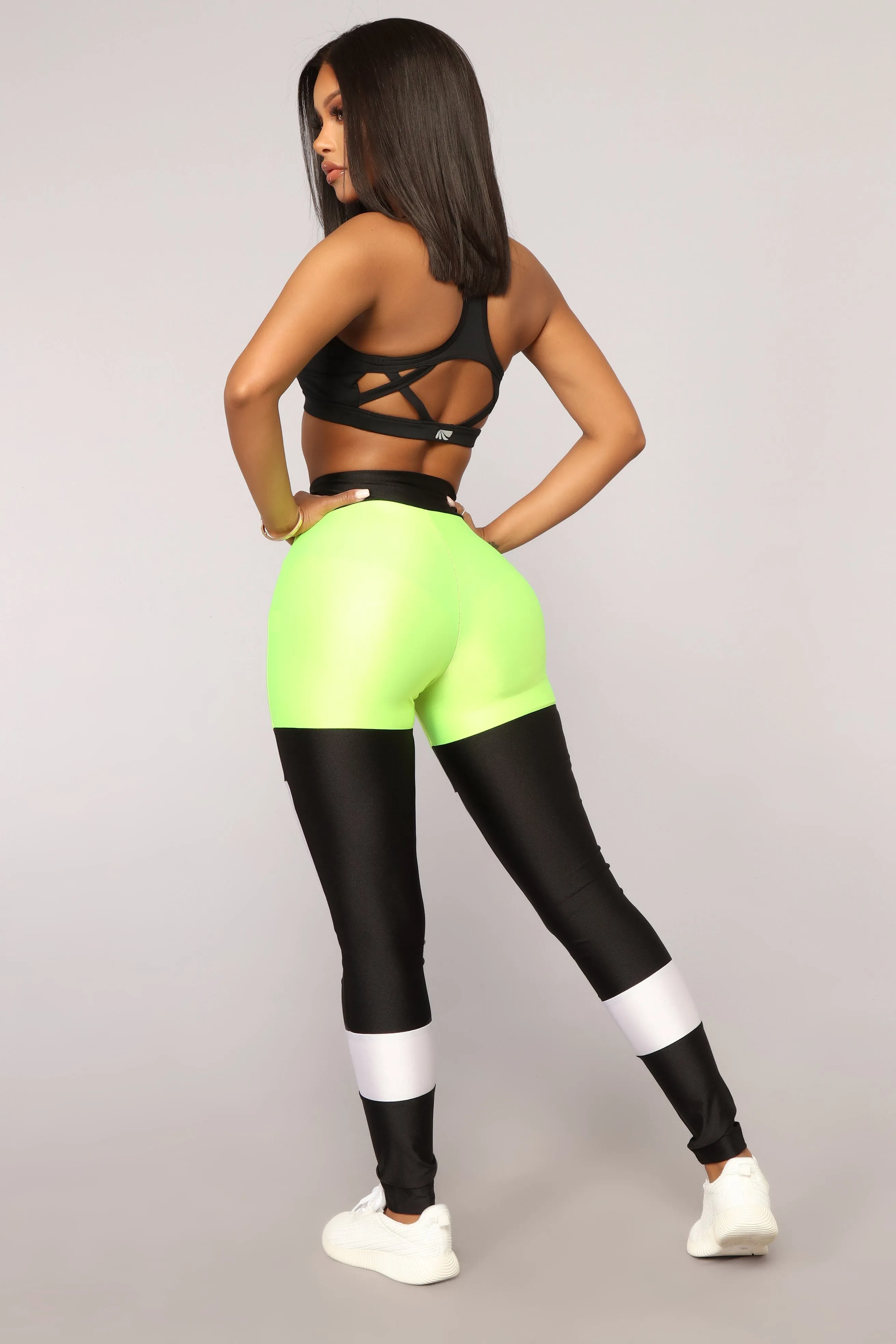Anahi Leggings - Black/Yellow