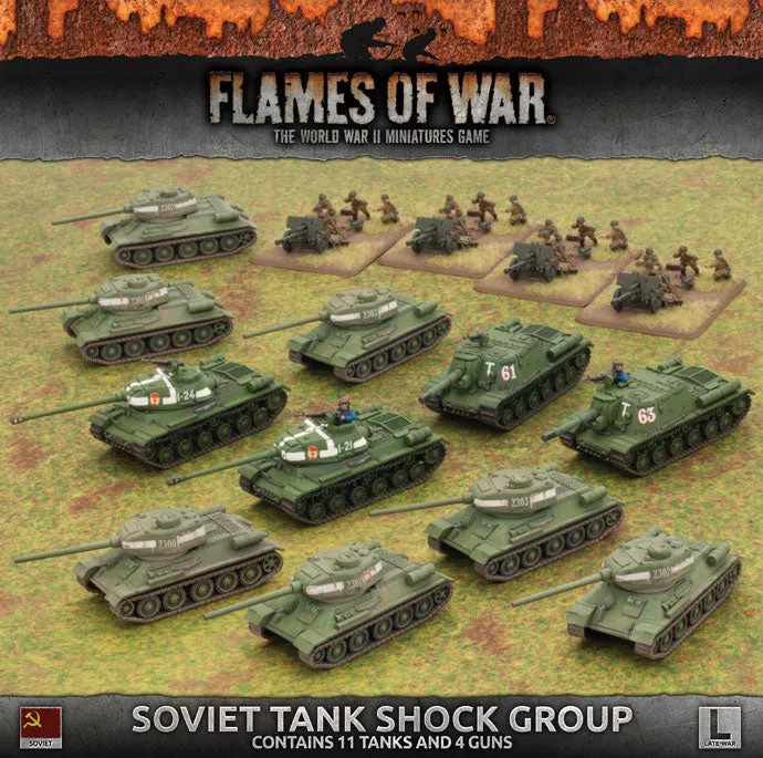 Battlefront Miniatures Flames of War Soviet Tank Shock Group FOW SUAB08