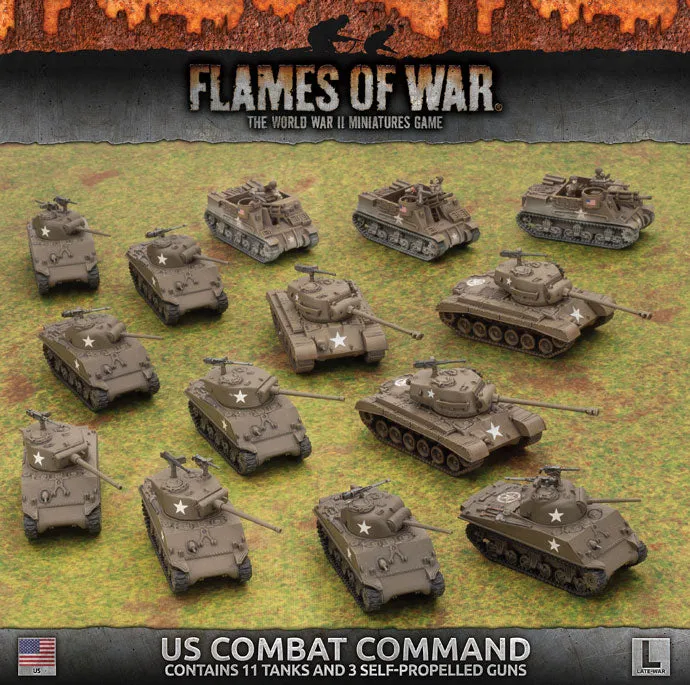 Battlefront Miniatures Flames of War US Combat Command FOW USAB09