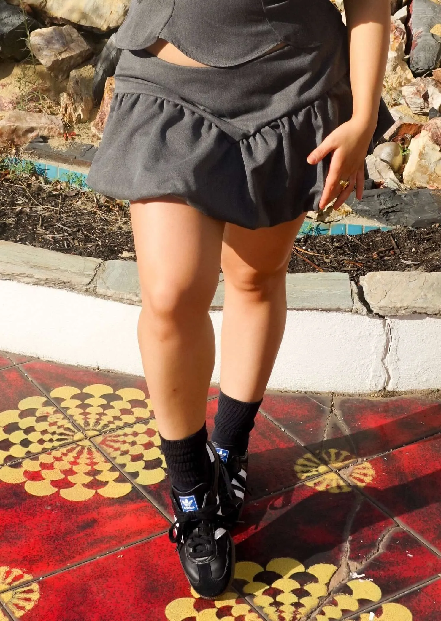 Beau Bubble Skirt Charcoal