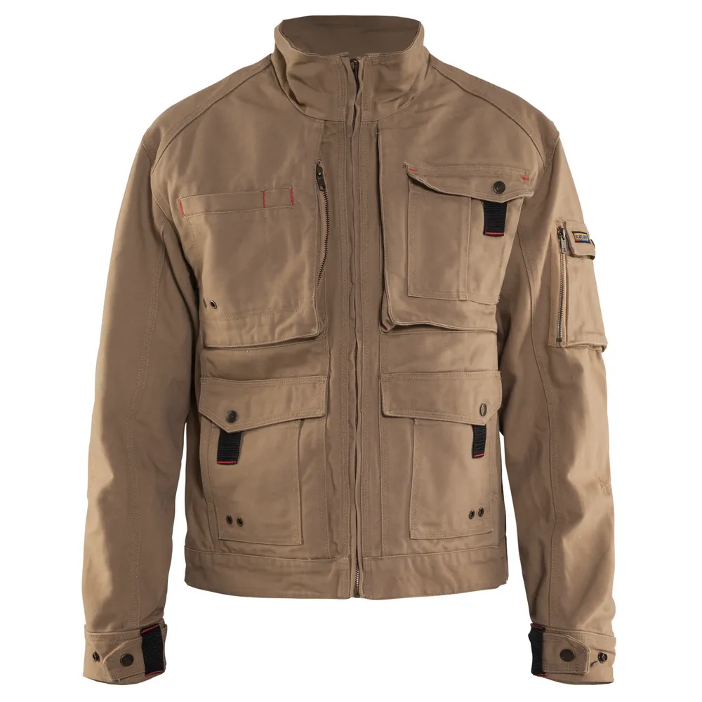 BRAWNY CANVAS JACKET - 2800-Antique Khaki | Blaklader 40621320