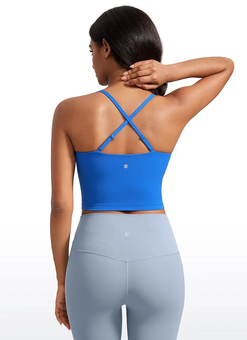 Butterluxe Adjustable Spaghetti Strap Built in Bra Tanks