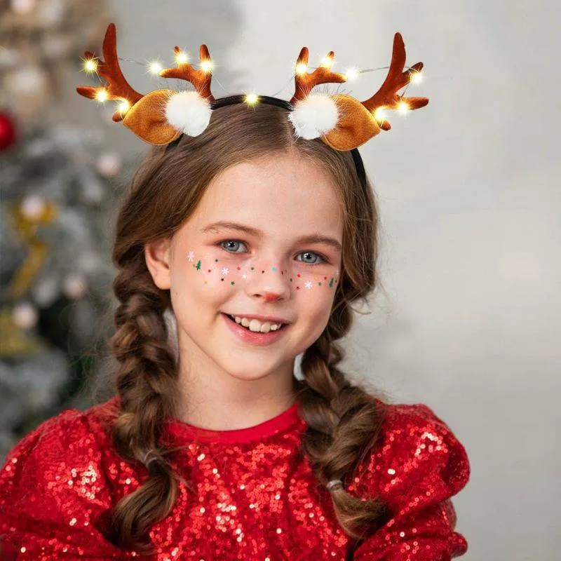 Christmas LED Deer Antler Headbands