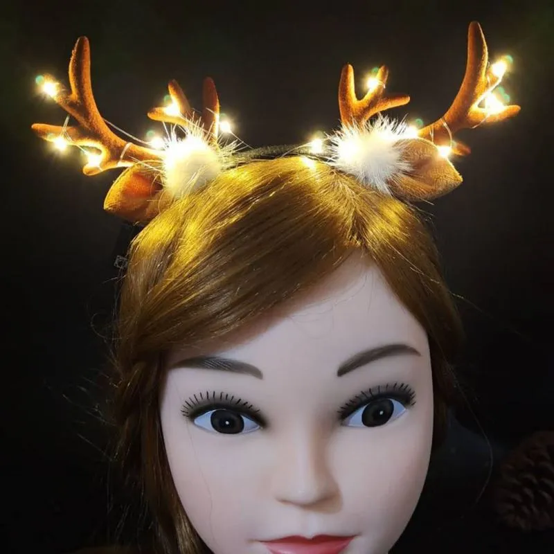 Christmas LED Deer Antler Headbands