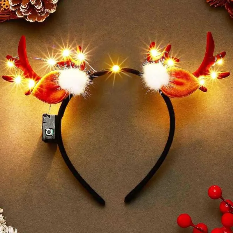 Christmas LED Deer Antler Headbands