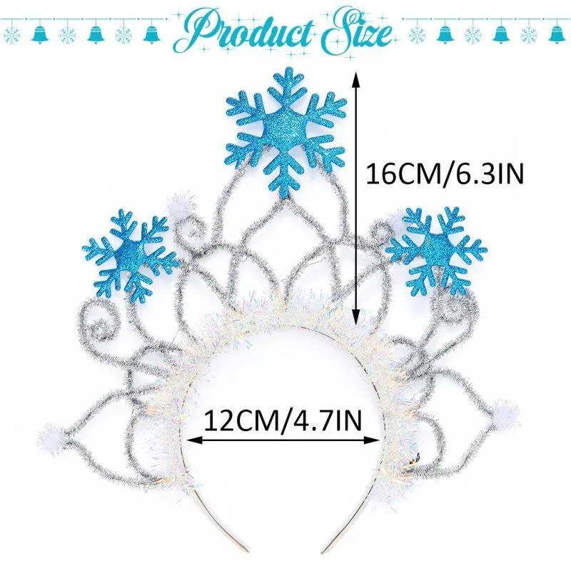 Christmas Light Up Snowflake Headbands
