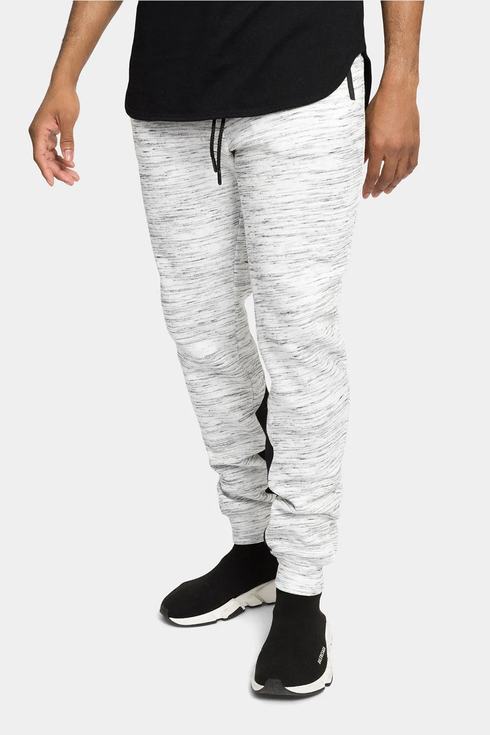 Heathered Cuffed Jogger Sweatpants
