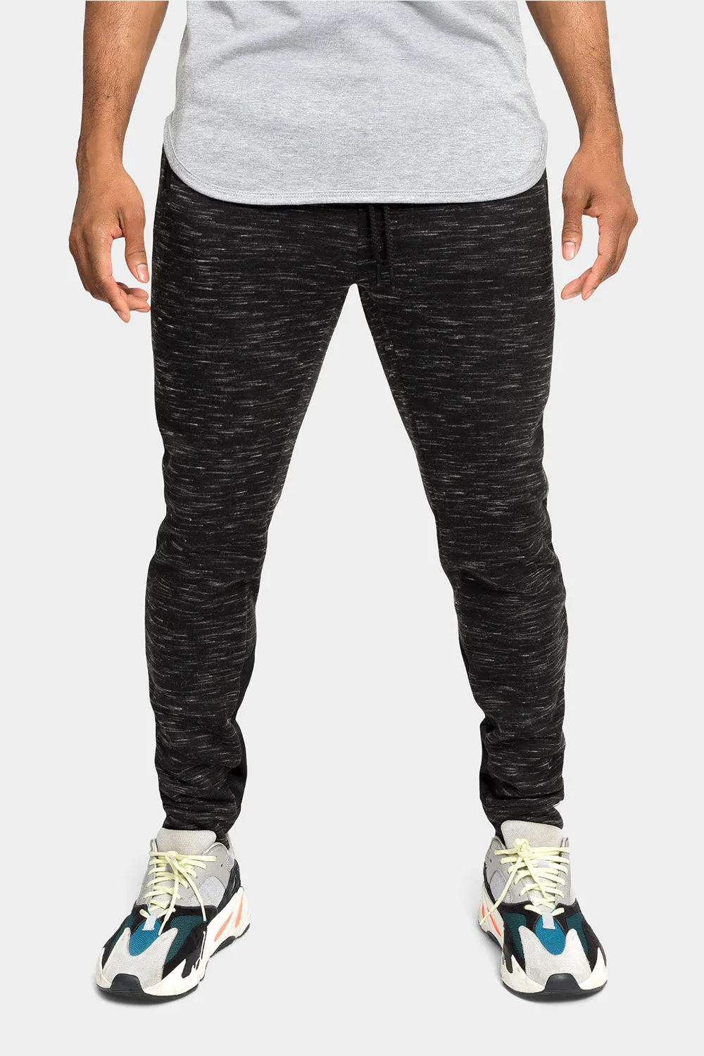 Heathered Cuffed Jogger Sweatpants