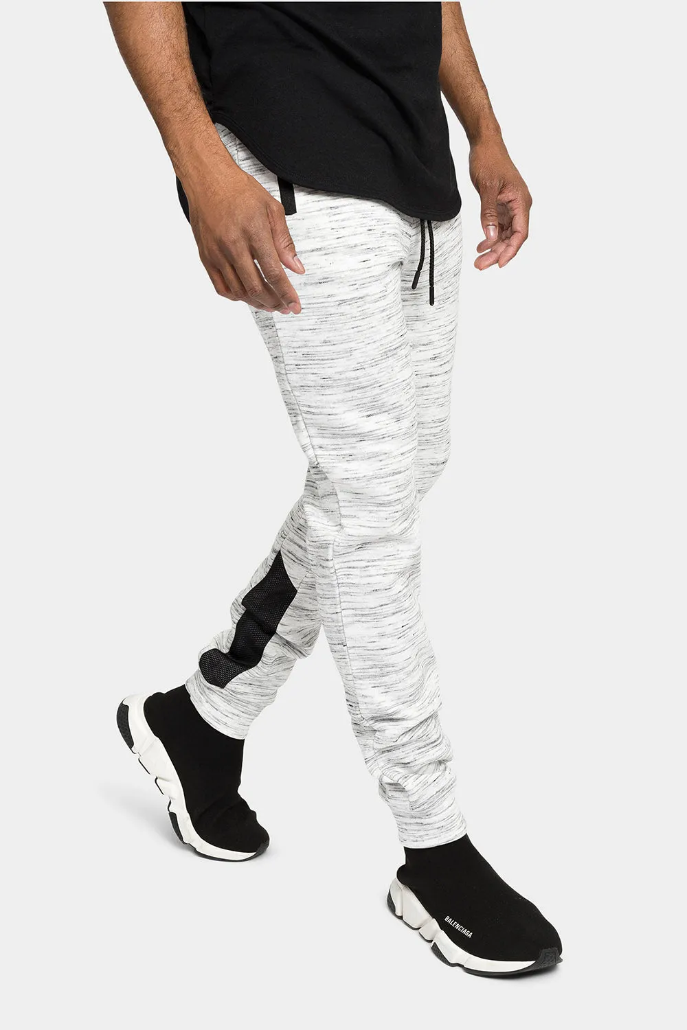 Heathered Cuffed Jogger Sweatpants