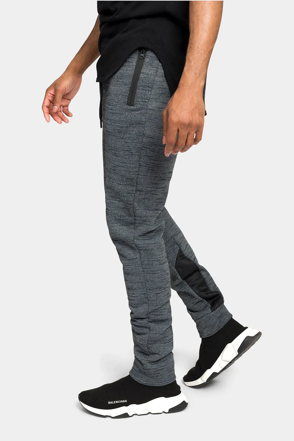 Heathered Cuffed Jogger Sweatpants