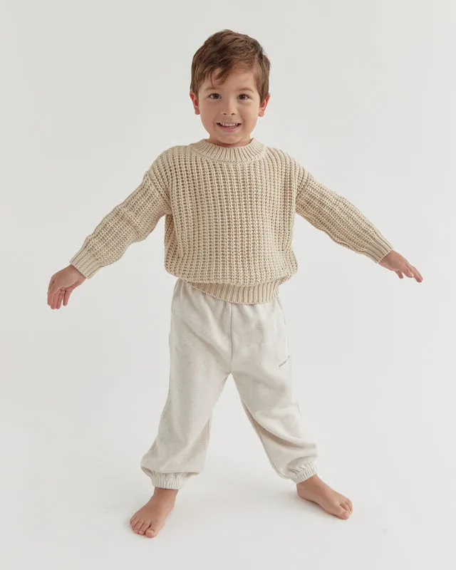 KIDS EMERY KNIT | STONE