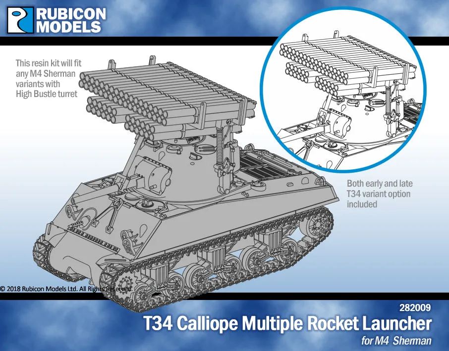 M4A2 Sherman / Sherman Mk III with T34 Calliope Tank Mounted MRL Bundle