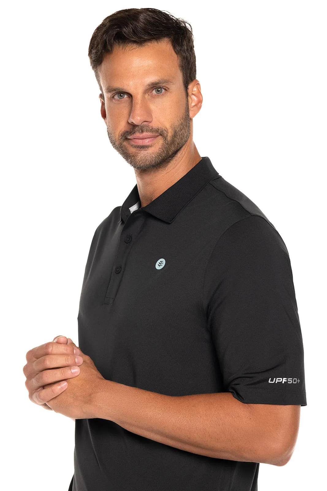 Men's Erodym Short Sleeve Golf Polo  |  Black
