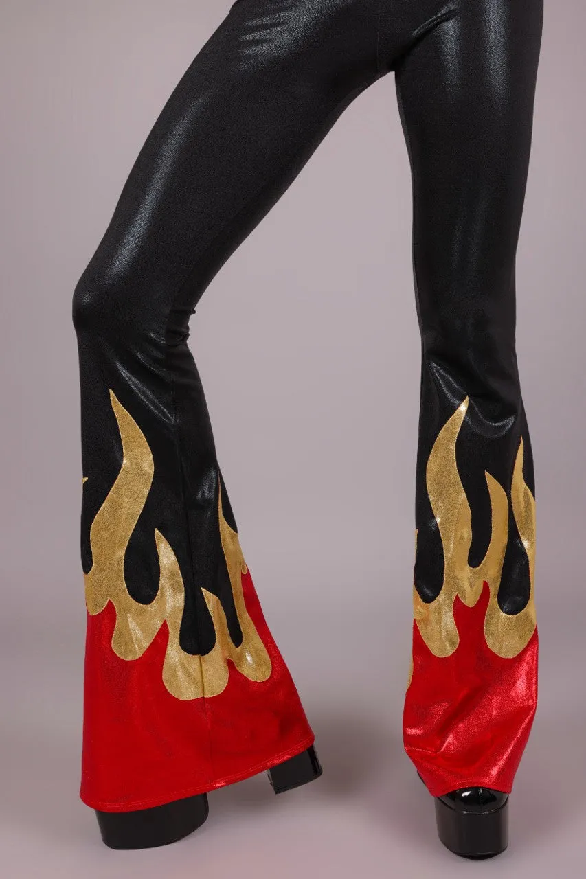 Men's Hellfire Jeans Back Bell Bottom Leggings