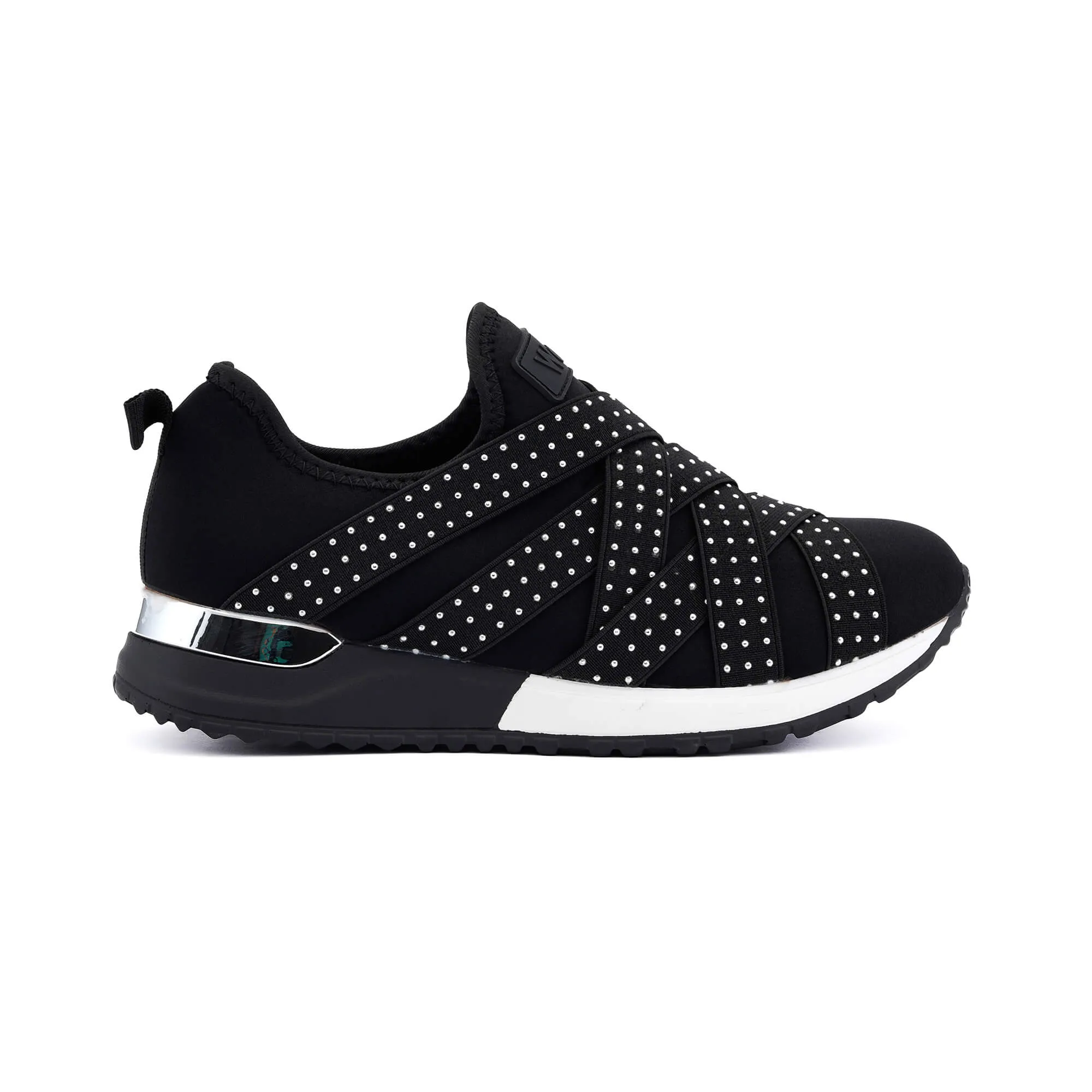 Novara Black Silver Dots Sneakers