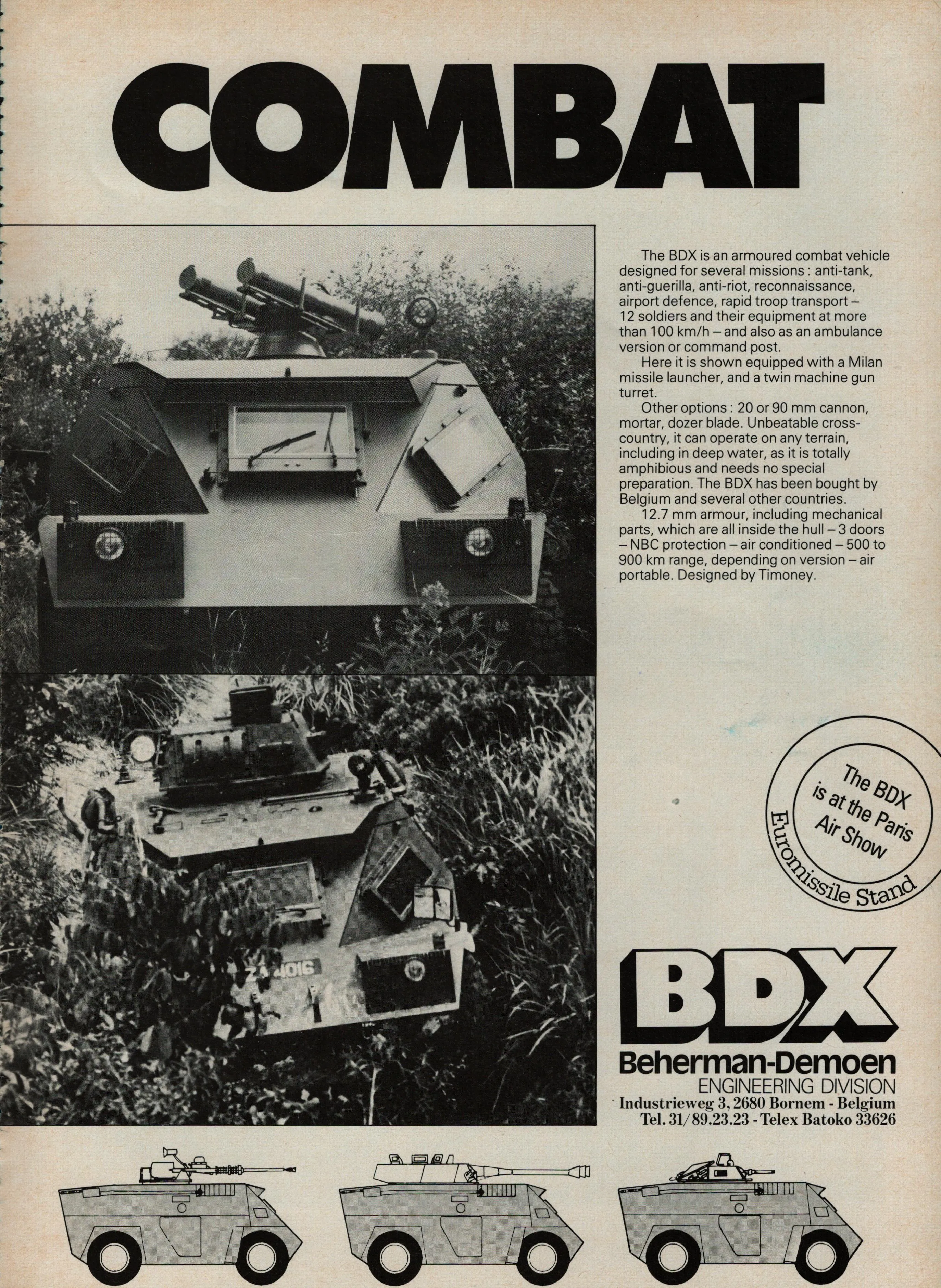 ORIGINAL VINTAGE PRINT ADS - TANKS / VEHICLES
