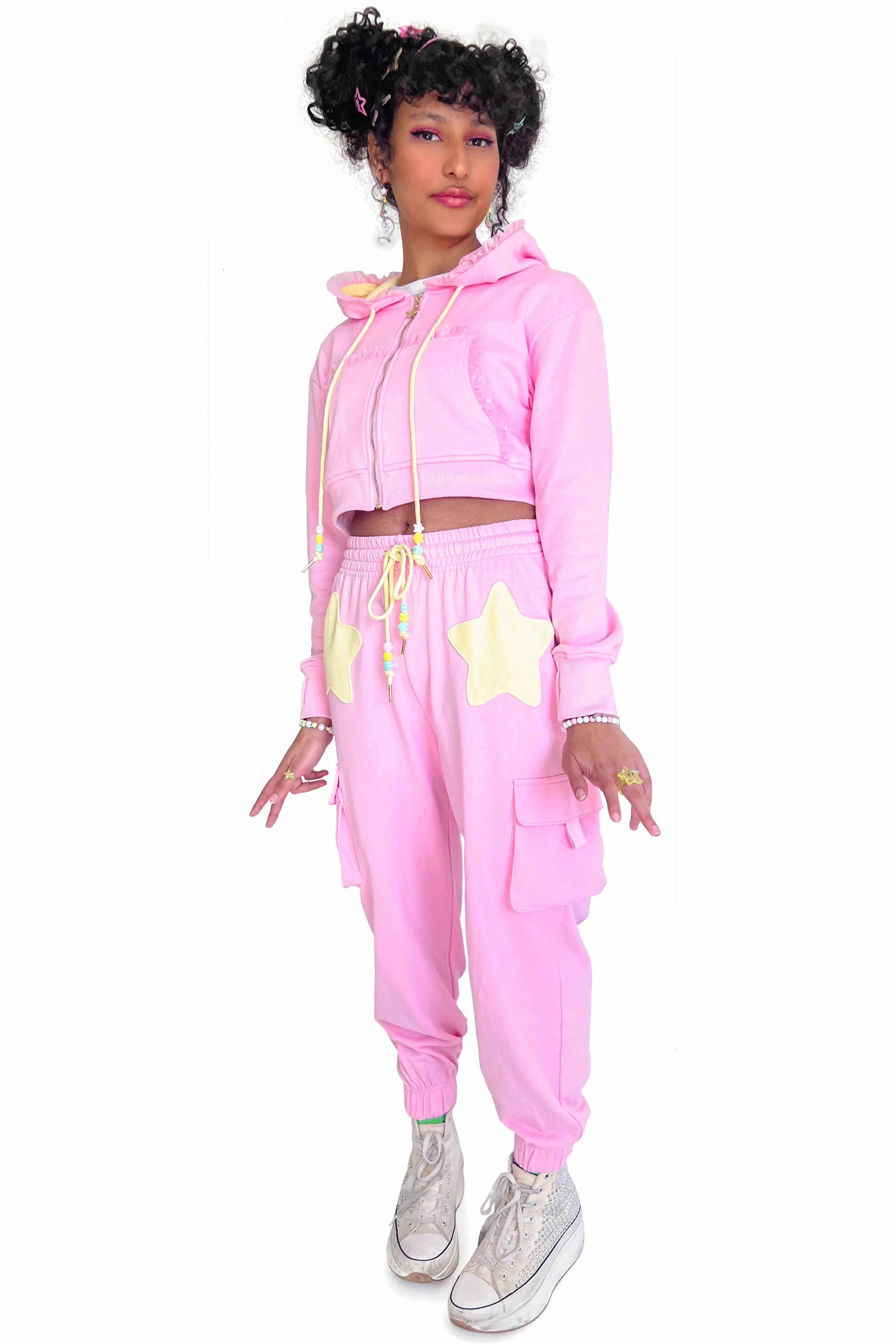 Popstar Cropped Hoodie