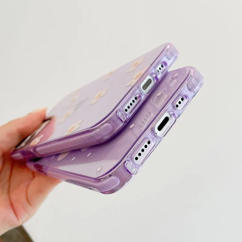 Purple Flowers iPhone Case