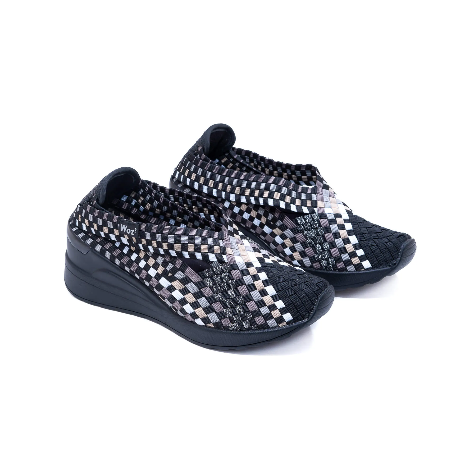 Tolone Black & Beige Sneakers
