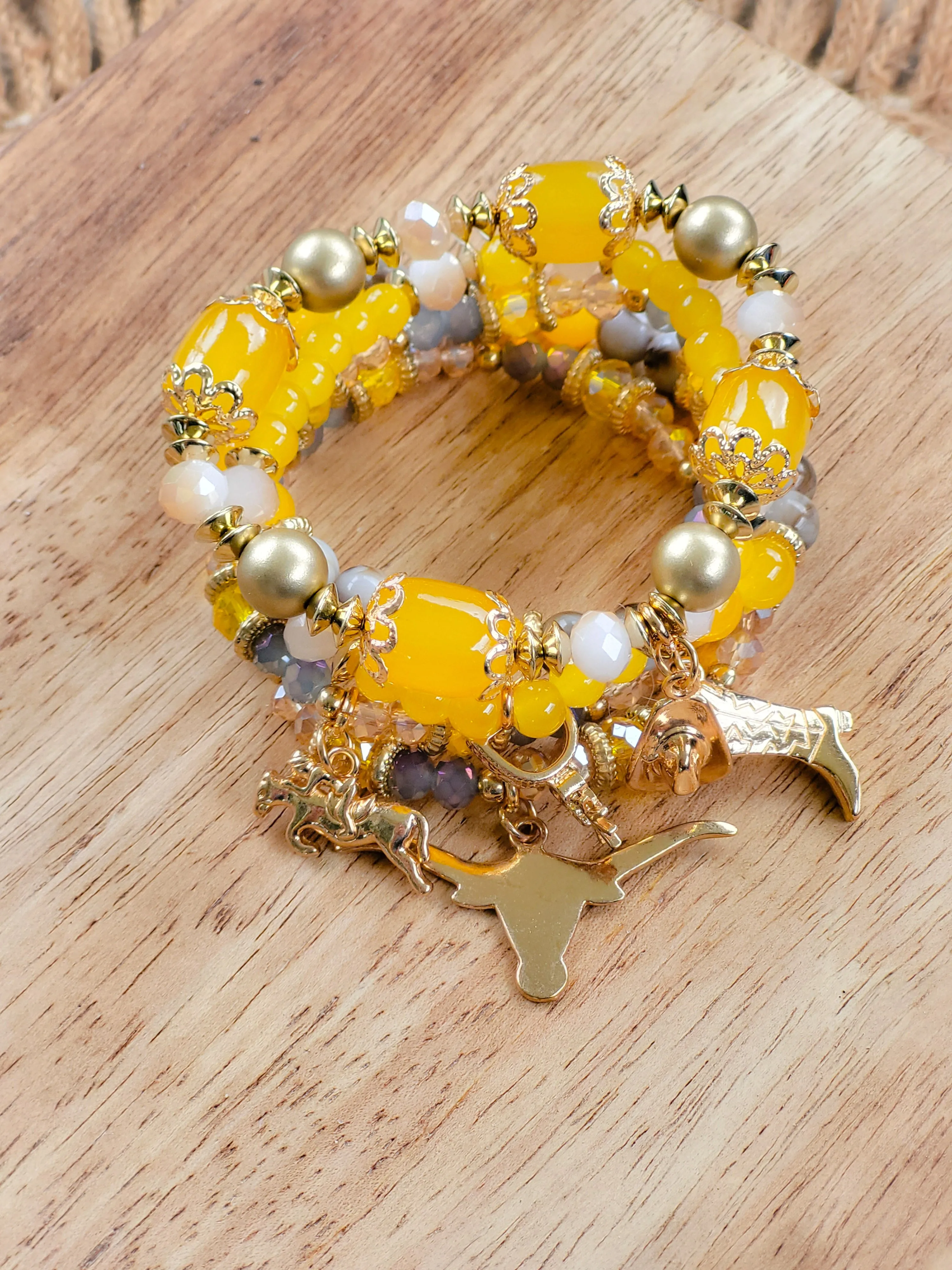 Western stretchy charm bracelets